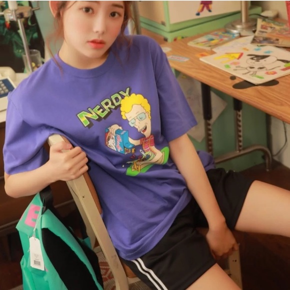 Nerdy purple cereal T-shirt - Picture 5 of 5